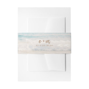 Bandeau De Faire-part Mariage sur la plage Mariage au bord de la mer/dan