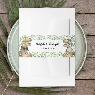 Bandeau De Faire-part Mariage sur le thème des dinosaures sur mesure
