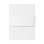 Bandeau De Faire-part Mariage Tropical Gold (Dos Example)