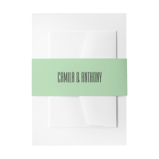 Bandeau De Faire-part Mariage turquoise (Devant example)