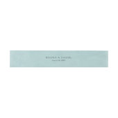 Bandeau De Faire-part Mariage Turquoise Debonair (Plat)