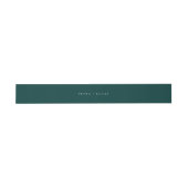 Bandeau De Faire-part Mariage Turquoise profond (Plat)
