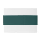 Bandeau De Faire-part Mariage Turquoise profond (Dos exemple)