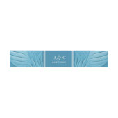 Bandeau De Faire-part Mariage Turquoise tropical (Plat)