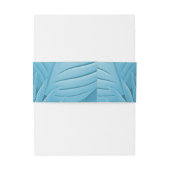 Bandeau De Faire-part Mariage Turquoise tropical (Dos Example)