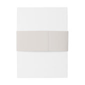 Bandeau De Faire-part Mariage Uni Beige (Dos Example)