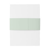 Bandeau De Faire-part Mariage vert Boho Sage simple (Dos Example)