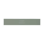 Bandeau De Faire-part Mariage vert Boho Sage simple (Plat)