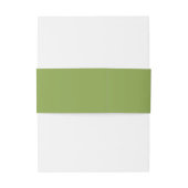 Bandeau De Faire-part Mariage Vert Chic (Dos Example)