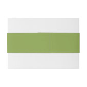 Bandeau De Faire-part Mariage Vert Chic (Dos exemple)