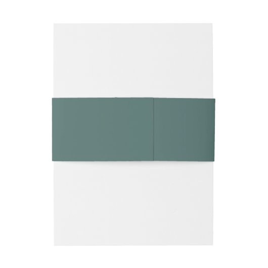 Bandeau De Faire-part Mariage vert d'épinette solide (Dos Example)