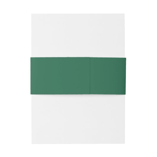 Bandeau De Faire-part Mariage vert émeraude minimal (Dos Example)