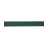 Bandeau De Faire-part Mariage vert émeraude solide (Plat)