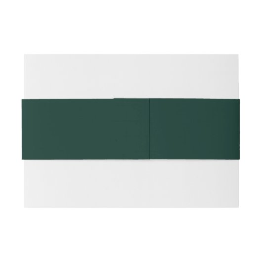 Bandeau De Faire-part Mariage vert émeraude solide (Dos exemple)