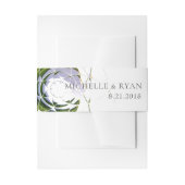 Bandeau De Faire-part Mariage vert Feuille d'olive Abstrait moderne (Devant example)