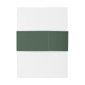 Bandeau De Faire-part Mariage vert foncé (Dos Example)