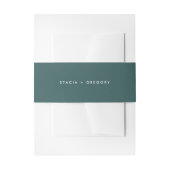 Bandeau De Faire-part Mariage vert Jasper moderne (Devant example)