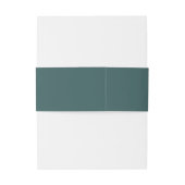 Bandeau De Faire-part Mariage vert Jasper moderne (Dos Example)