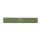 Bandeau De Faire-part Mariage Vert Monogramme (Plat)