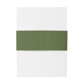 Bandeau De Faire-part Mariage Vert Monogramme (Dos Example)
