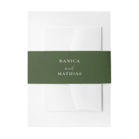 Mariage vert olive moderne simple