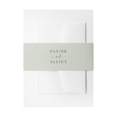Bandeau De Faire-part Mariage vert Sage (Devant example)