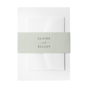Bandeau De Faire-part Mariage vert Sage