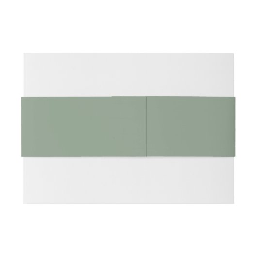 Bandeau De Faire-part mariage vert sage minimal (Dos exemple)