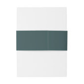 Bandeau De Faire-part Mariage vert tropical (Dos Example)