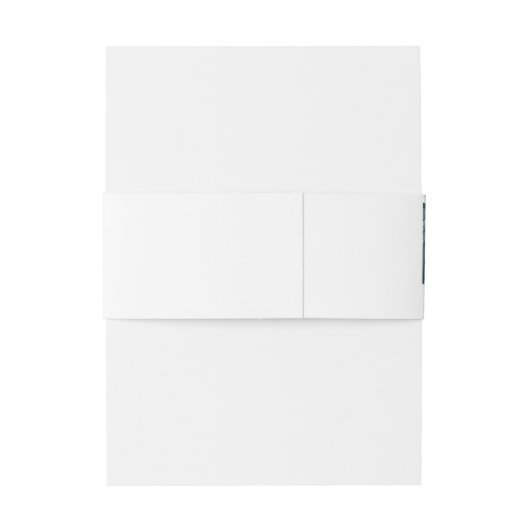 Bandeau De Faire-part Mariage vert tropical (Dos Example)