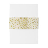 Bandeau De Faire-part Mariage vintage Gold Confetti (Dos Example)