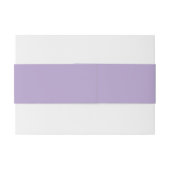 Bandeau De Faire-part Mariage violet Lilac solide (Dos exemple)