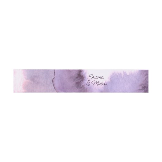Bandeau De Faire-part Mariage violet violet (Plat)