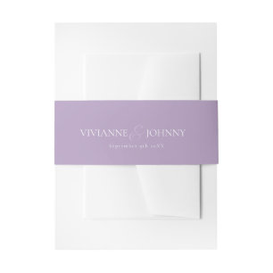 Bandeau De Faire-part Mariage violet violet lavande
