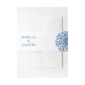 Bandeau De Faire-part Mariage Whimsical Blue (Devant example)