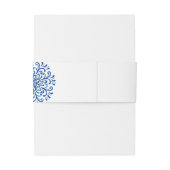 Bandeau De Faire-part Mariage Whimsical Blue (Dos Example)