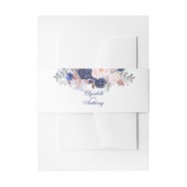 Bandeau De Faire-part Marine Florals Mariage élégant (Devant example)