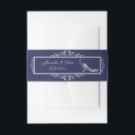Bandeau De Faire-part Marine Peacock Flourd Invitation Belly Band<br><div class="desc">Personnalisez votre papeterie mariage pour les invités avec un ensemble de Navy Peacock Flourish Faire-part de mariage Belly Band. Le design de la bande de ventre est orné d'un élégant paon orné de fleurs. Personnalisez avec les noms du marié et de la mariée avec la date du mariage. Papier à...</div>