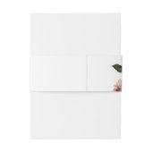 Bandeau De Faire-part Marsala Autumn Floral | Blanc (Dos Example)