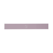 Bandeau De Faire-part Mauve Monogram Wedding Belly Band (Plat)