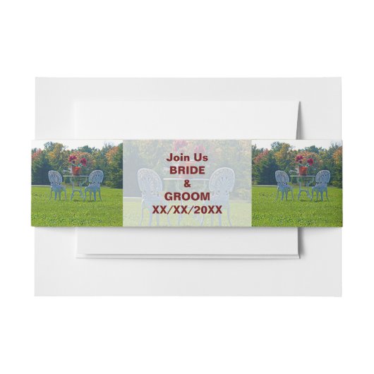 Bandeau De Faire-part Meadow of Love Invitation Bands (Devant Example)