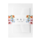 Bandeau De Faire-part Meadow Wildflower Monogram Floral Wedding  (Devant example)