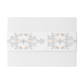 Bandeau De Faire-part Medieval Fantasy Frame Blue Gold Etching Wedding (Dos exemple)