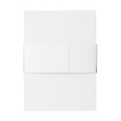 Bandeau De Faire-part Mediterranean Coastal Monogram Wedding (Dos Example)