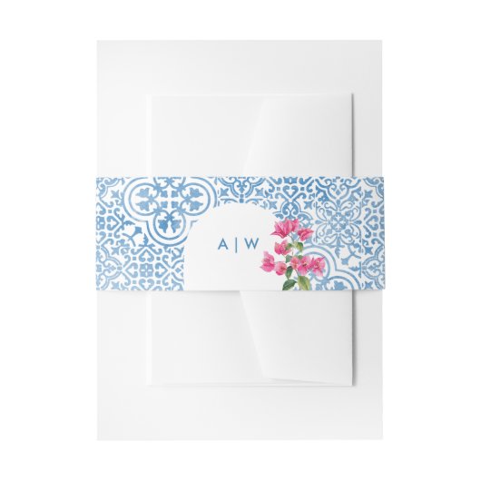 Bandeau De Faire-part Mediterranean tile pattern (Devant example)