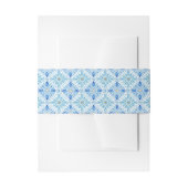 Bandeau De Faire-part Mediterranean Tile Pattern | Amalfi Coast Wedding (Devant example)
