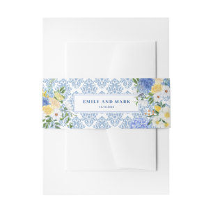 Bandeau De Faire-part Méditerranée Citron Amalfi côte bleu mariage