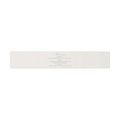 Bandeau De Faire-part Menu de mariage vert sauge (Plat)