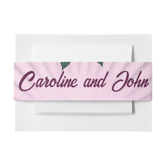 Bandeau De Faire-part Merveilleuse rose roses (Devant Example)