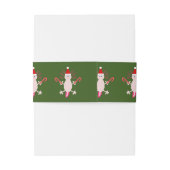 Bandeau De Faire-part Mignons Axolotl de Noël (Dos Example)